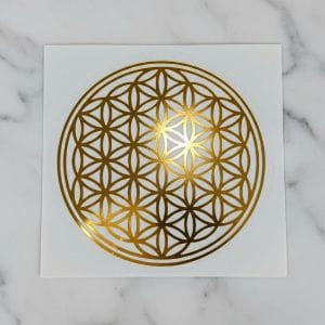 福宙「天圓地方」核心圖騰精緻貼紙，象徵身心平衡與宇宙能量。