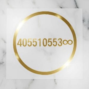 福宙「天圓地方」核心圖騰精緻貼紙，象徵身心平衡與宇宙能量。