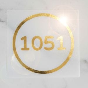 福宙「天圓地方」核心圖騰精緻貼紙，象徵身心平衡與宇宙能量。