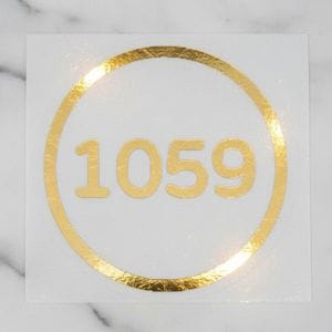 福宙「天圓地方」核心圖騰精緻貼紙，象徵身心平衡與宇宙能量。