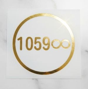 福宙「天圓地方」核心圖騰精緻貼紙，象徵身心平衡與宇宙能量。