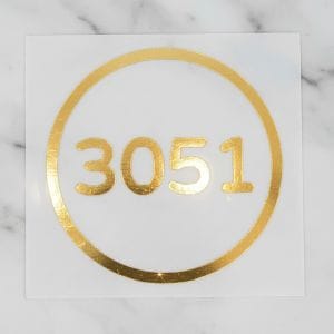 福宙「天圓地方」核心圖騰精緻貼紙，象徵身心平衡與宇宙能量。