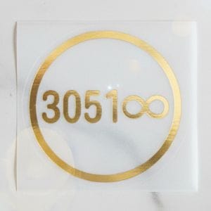 福宙「天圓地方」核心圖騰精緻貼紙，象徵身心平衡與宇宙能量。