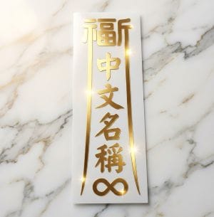 福宙「長形光流」多功能圖騰貼紙，象徵平安、健康、成功與財富能量。